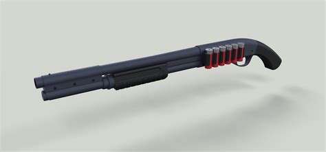 shotgun  model shotgun cgtrader