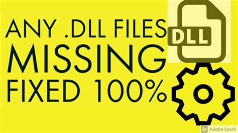 how to fix all dll file missing error in windows pc