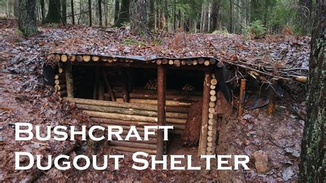 Building A Bushcraft Dugout Shelter Justrandompfusch