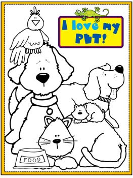 coloring pages pets coloring pages kids