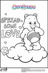 Care Coloring Bear Pages Kids Bears Adult Colouring Color Sheets Printable Carebear Cheer Valentine Book Cute Colors Teamcolors Books Lot sketch template