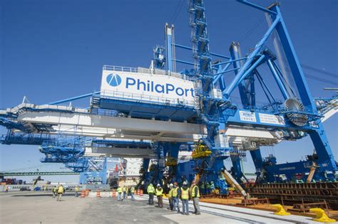 giant cranes from china arrive at philaport signaling a new era