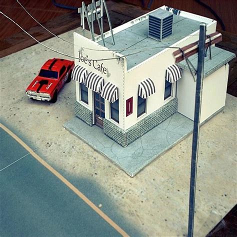 scale paper buildings nova skin diorama paper model