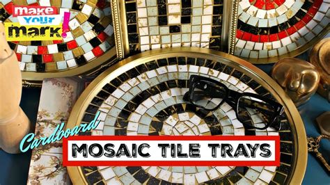 mosaic cardboard tile trays youtube