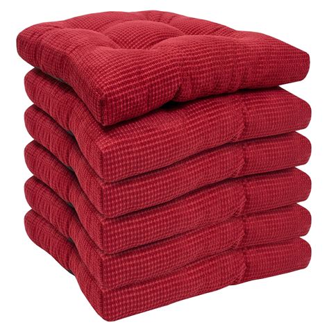 fluffy memory foam  slip chair cushion pad  pack red walmart