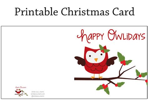 owl barn  christmas gift labels cards