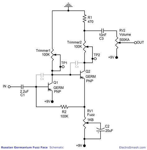 simple delay pedal schematic