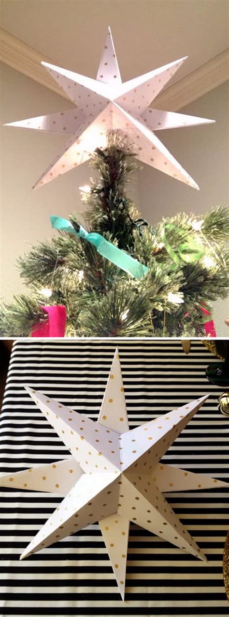 awesome diy christmas tree topper ideas tutorials hative