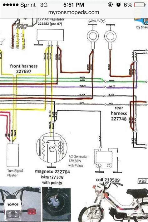 tomos moped wiring diagram wiring diagram  schematic