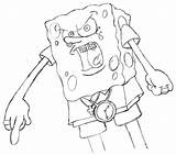 Gangster Spongebob Scatta Bugs Hiclipart sketch template