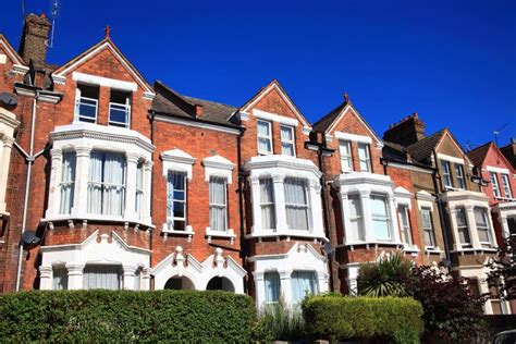 victorian terraced houses stock photo image  community