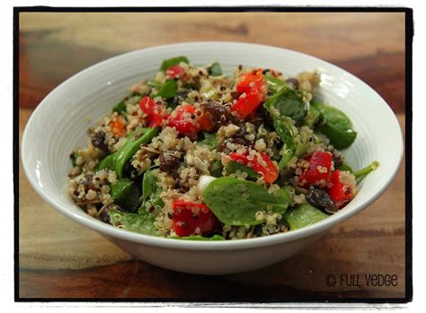 salade de quinoa  depinards full vedge recettes vegetariennes  gourmandes