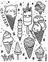 Ice Cream Coloring Pages Coloringpages sketch template