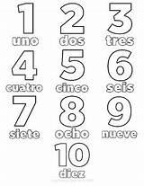 Spanish Coloring Pages Number Numbers Printable Sheets Worksheets Color Kids Counting Teacherspayteachers Ecdn Playtime Template Templates Dot sketch template
