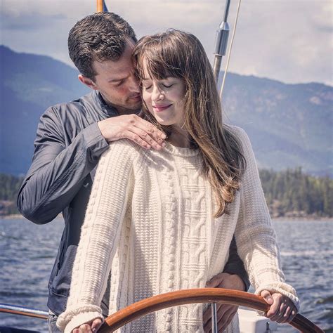 Christian Grey And Anastasia Grey On The Grace In Fifty
