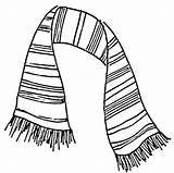 Scarf Drawing Coloring Pages Colouring Scarves Drawings Striped Printable Stuff Knit Theater Getdrawings Choose Board sketch template