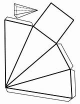 Armar Geometricas Geométricas Piramide Cuerpos Geometricos Montar Recortar Planas Cuadrada Solidos Triangular Formar sketch template