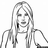 Coloring Melania Thecolor sketch template