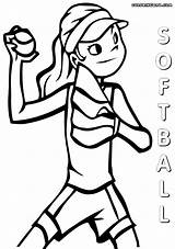 Softball Pitching Softball1 Pitch sketch template