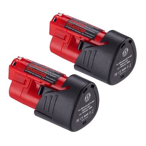pack mah  lithium ion battery  milwaukee     fuel impact drill tools
