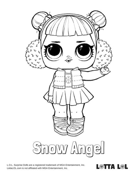 snow angel coloring page lotta lol angel coloring pages kids printable