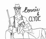 Clyde Bonnie Behance Step sketch template