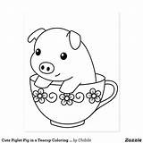 Teacup Piglet Sheets sketch template