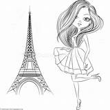 Eiffel Getcoloringpages sketch template