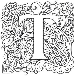 letter  coloring pages  adults amanda gregorys coloring pages