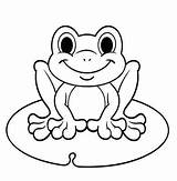 Frog Coloring Pages Cute Color Choose Board Sheets Kids sketch template