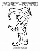 Coloring Pages Jester Court Halloween Costume Giggletimetoys sketch template