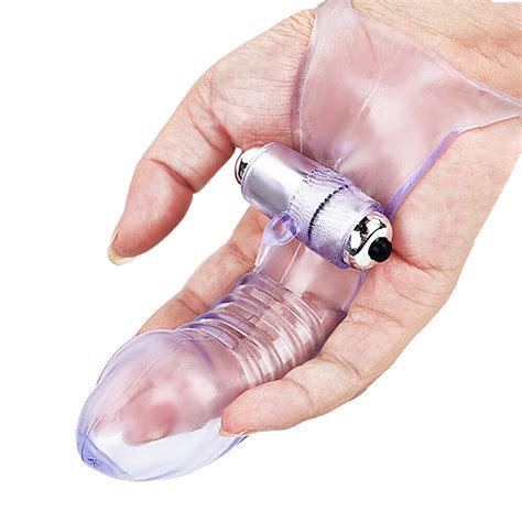 Sex Strap On Finger Vibrator Stimulator Sex Dildo G Spot Massager Adult