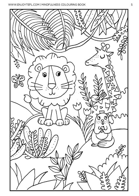 mindfulness colouring book enjoy tefl