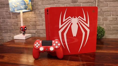 ps slim spider man edition unboxing red  red youtube