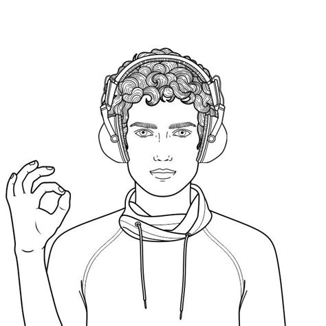 drawu boy   male sketch coloring pages art