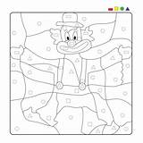 Clown Nach Malen Zahlen Clowns Visit Crafts Kindergarten sketch template