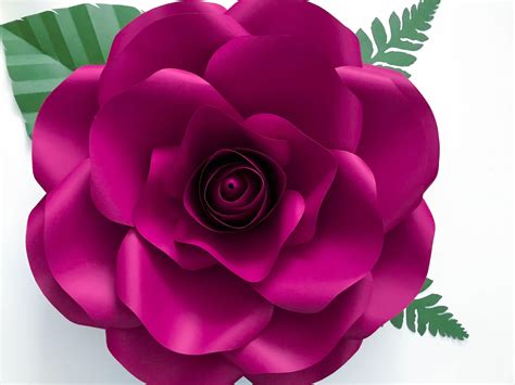 paper flower template svg