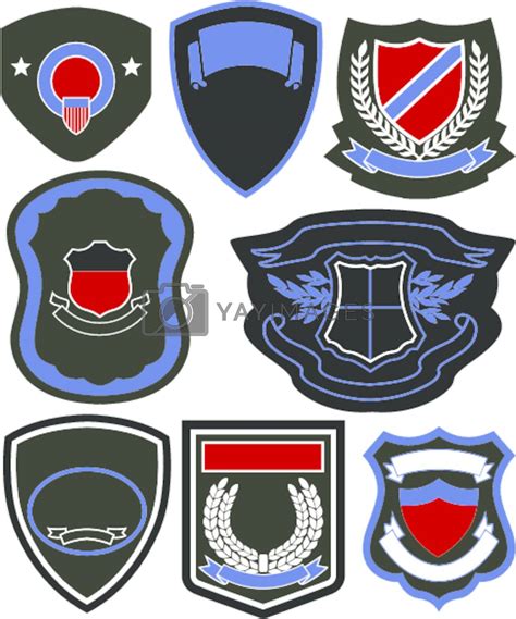emblem badge shield logo  pauljune vectors illustrations