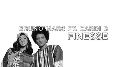 Bruno Mars Ft Cardi B Finesse Lyrics Youtube