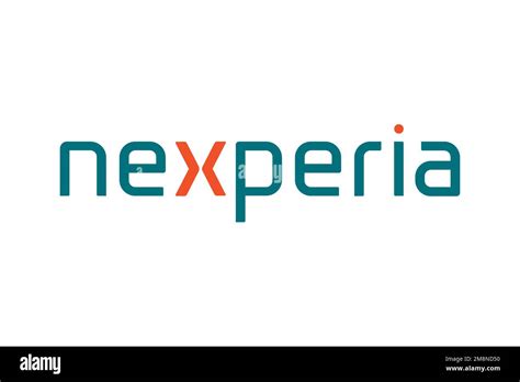 nexperia logo white background stock photo alamy