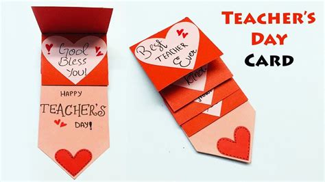 diy teachers day card happy teachers day handmade teachers day card making ideas