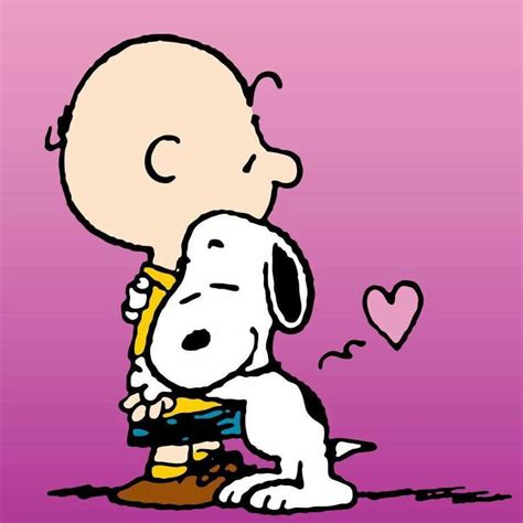 Snoopy And Charlie Brown Hugging Memoirsic