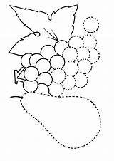 Grapes Coloring Pages Grape Guava Parentune Worksheets Books sketch template