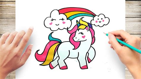 draw  rainbow unicorn unicorn youtube