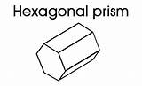 Prism Hexagonal 3d Prisms sketch template