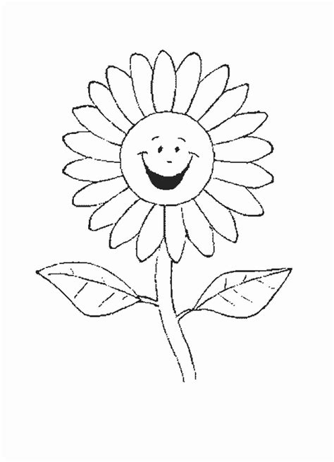 sunflower coloring sheet printable    kids