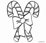Candy Coloring Cane Getdrawings sketch template