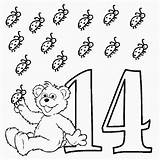 Numeros Nummern Numero Imprimir Kolorowanki Numeri Liczby Dzieci Sesamo Sesame Números Actividades Fourteen Liczenie Tots Cero Malvorlage Kategorien Druku Motivo sketch template