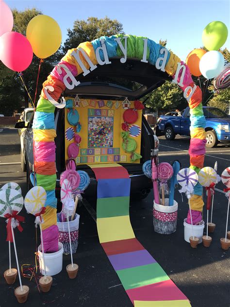 candy land theme trunk  treat candyland birthday candy land theme