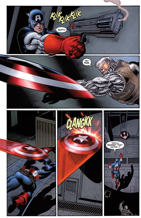 Cable Vs Captain America Comicnewbies